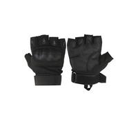 PATIKIL- Gants Sans Doigts, 1 Paire De Gants à Demi-Doigts Respirants, Noir, L