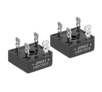 PATIKIL GBPC50-10 Diode Redresseuse, 2 Pcs Pont Redresseur 50A 1000V Diodes Électroniques au Silicium pour Convertir l'Énergie Ac en Énergie Dc, Noir