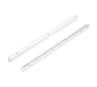 PATIKIL Glissières de Tiroir de 12 Pouces, 4 Pièces de Rails de Guidage en Plastique Montés sur le Côté pour Armoire/Tiroir/Table de Chevet/Garde-Robe avec Rainure de 15 mm (19/32"), Blanc