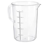 PATIKIL Gobelet gradué en plastique PC 5000 ml - Graduations double face avec poignée et bec verseur pour laboratoire, cuisine, maison