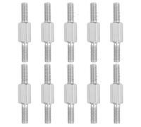PATIKIL Goujon Fileté Double Extrémité M4x30mm, 10pcs Boulon Hexagonal 304 Acier Inoxydable Tige Filetée Gauche Et Droite Adaptateur Pour Mobilier, Maintenance Maison