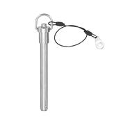 PATIKIL Goupille à dégagement rapide de 12 x 100 mm, goupilles de sécurité en acier inoxydable 304 avec bouton pour empêcher la perte de la corde, 25,4 cm