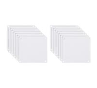 PATIKIL Grille anti-poussière pour ventilateur PC de 140 mm/5,5", 16 Pack Filtre anti-poussière en PVC pour refroidisseur d'ordinateur, couvercle anti-poussière pour boîtier PC, blanc