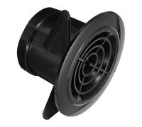 PATIKIL Grille d'aération ronde de 3 pouces, bouches d'aération de soffite en ABS réglables, couvre-bouche d'aération avec persiennes, couleur noire