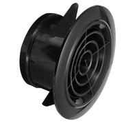 PATIKIL Grille d'aération ronde de 4 pouces, Bouches d'aération de soffite ABS réglables, Couvre-vents pour plafond, Ventilation cuisine salon système de ventilation, Noir