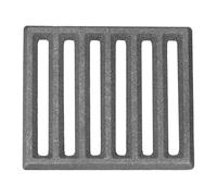 PATIKIL Grille De Feu en Fonte, 5.9" Rectangle Grille De BBQ De Remplacement Plaque De Charbon Haute Température Grille De Fond Accessoire De Cuisson 6 Fentes pour Gril Barbecue