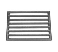 PATIKIL Grille De Feu en Fonte, 9.2" Rectangle Grille De BBQ De Remplacement Plaque De Charbon De Haute Temperature Grille De Fond Accessoires De Cuisson 6 Fentes pour Barbecue