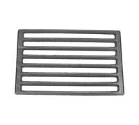 PATIKIL Grille De Feu en Fonte, Grille De BBQ Rectangle 10" Remplacement Plaque A Charbon Haute Temperature Grille De Fond Accessoire De Cuisson 6 Fentes pour Barbecue