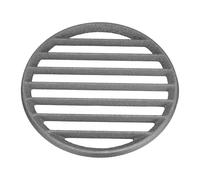 PATIKIL Grille De Feu en Fonte, Grille De BBQ Ronde 26 cm Remplacement Plaque À Charbon Haute Température Grille De Fond Accessoire De Cuisson 6 Fentes pour Barbecue