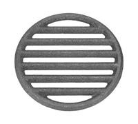 PATIKIL Grille De Feu en Fonte, Grille De BBQ Ronde 6.3 Pouces Remplacement Plaque A Charbon Haute Temperature Grille De Fond Accessoire De Cuisson 6 Fentes pour Barbecue