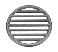 PATIKIL Grille De Feu en Fonte, Grille De BBQ Ronde De 5.5 Pouces Remplacement Plaque De Charbon Haute Température Grille De Fond Accessoire De Cuisson 6 Fentes pour Gril Barbecue