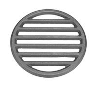PATIKIL Grille De Feu en Fonte, Grille De BBQ Ronde De 7" pour Remplacement Plaque De Charbon Haute Température Grille De Fond Accessoire De Cuisson 6 Fentes pour Grillades Barbecue