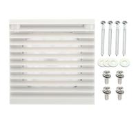 PATIKIL Grille de Filtre pour Ventilateur d'Ordinateur de 106 mm avec Vis, 1 Pack de Protection de Grille de Ventilateur en Plastique pour Protéger Contre Poussière pour Ordinateur, Gris