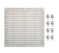 PATIKIL Grille de Filtre pour Ventilateur d'Ordinateur de 255 mm avec Vis, 1 Pack de Protection en Plastique pour Grille de Ventilateur, Couvercle Anti-Poussière pour Ordinateur, Gris