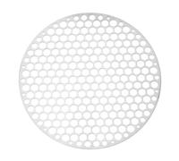 PATIKIL Grille Ronde De Barbecue De 20cm en Maille, Grille Circulaire en Acier Inoxydable De 8 Pouces avec Trous Ronds, Filet De Cuisson Rond pour en Plein Air, Fêtes À Domicile