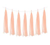 PATIKIL Guirlande De Franges, 20Pcs Franges en Papier Créponations De Fête Kits DIY pour Mariage Anniversaire Fête De Noces, Corail