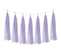 PATIKIL Guirlande De Franges, 20Pcs Franges en Papier De Soieation De Fête Kits DIY pour Mariage Anniversaire Fête De Célibataire, Violet Clair