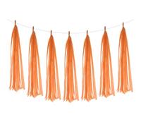 PATIKIL Guirlande De Franges, 20Pcs Franges en Papier De Soieations De Fête Kits DIY pour Mariage Anniversaire Fête De Célébration De Mariage, Orange