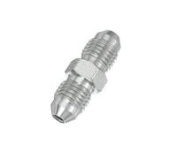 PATIKIL Hex Reducing Nipple Connectors Pipe Adapter 7/16" Male 37° Flare JIC x 7/16" BSPT Male Straight Adapter, Raccord De Réduction Hexagonal En Acier Plaqué Pour Systèmes Hydrauliques