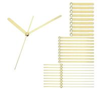 PATIKIL Horloge Aiguilles Trousse, 10 Ensemble Horloge Aiguilles Trousses Horloge Mécanisme Mouvement Aluminium Mur Horloge Aiguilles Pièces Remplacement pour Mur Horloge DIY, Or, A01