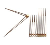 PATIKIL Horloge Aiguilles Trousse, 5 Ensemble Bois Horloge Mécanisme Mouvement Mur Horloge Aiguilles Pièces Remplacement pour 12 Pouce Mur Horloge Réparation DIY Maison Art décoratif, F1