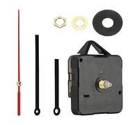 PATIKIL Horloge Mécanisme Remplacement, 1Ensemble Quartz Horloge Mécanisme Batterie Opérée DIY Mur Horloge Aluminium Aiguilles et Moteur Trousse Muet Mouvement, Noir Rouge, 16082