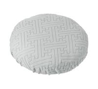 PATIKIL Housses De Tabouret Rondes Housses De Tabouret Gris | Élastiques Lavables, Coussin De Tabouret Housse Élastique Pour Chaises De 14-18 Pouces