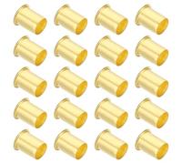 PATIKIL Insert de Compression en Laiton, 20 Pcs 14mm OD x 11mm ID Tube Kit d'Assortiment de Raccords de Compression de Support de Tube d'Insertion pour Tuyau d'Air, d'Huile et d'Eau