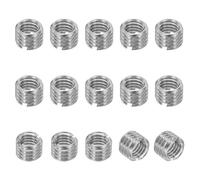 PATIKIL Insert Fileté Adaptateurs de Filetage de Réduction en Acier Inoxydable 316, 15 Pcs M8 x 1.25 Mâle vers M6 x 1 Femelle Écrou d'Insertion de Réparation, Fixateur 6mm