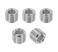 PATIKIL Insert Fileté Adaptateurs de Filetage de Réduction en Acier Inoxydable 316, 5 Pcs M12 x 1.75 Mâle vers M8 x 1.25 Femelle Écrou d'Insertion de Réparation, Fixateur 10mm