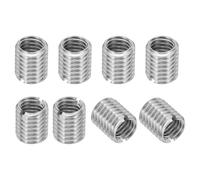 PATIKIL Insert Fileté Adaptateurs de Filetage de Réduction en Acier Inoxydable 316, 8 Pcs M10 x 1.5 Mâle vers M8 x 1.25 Femelle Écrou d'Insertion de Réparation, Fixateur 12mm