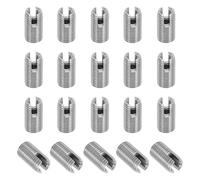 PATIKIL Insert Fileté Auto-Taraudeurs, 20 Pcs M4 x M6.5 x 12mm Acier Inoxydable 303 Filetage Adaptateur Réducteur Vis à Fente Inserts de Réparation Écrous Manchon