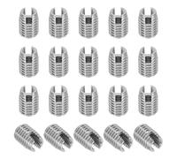 PATIKIL Insert Fileté Auto-Taraudeurs, 20 Pcs M6 x M10 x 14mm Acier Inoxydable 303 Filetage Adaptateur Réducteur Vis à Fente Inserts de Réparation Écrous Manchon