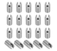 PATIKIL Insert Fileté Auto-Taraudeurs, 20 Pcs M6 x M10 x 18mm Acier Inoxydable 303 Filetage Adaptateur Réducteur Vis à Fente Inserts de Réparation Écrous Manchon