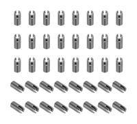 PATIKIL Insert Fileté Auto-Taraudeurs, 40 Pcs M3 x M5 x 10mm Acier Inoxydable 303 Filetage Adaptateur Réducteur Vis à Fente Inserts de Réparation Écrous Manchon