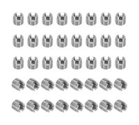 PATIKIL Insert Fileté Auto-Taraudeurs, 40 Pcs M4 x M6.5 x 6mm Acier Inoxydable 303 Filetage Adaptateur Réducteur Vis à Fente Inserts de Réparation Écrous Manchon