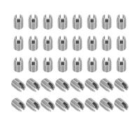 PATIKIL Insert Fileté Auto-Taraudeurs, 40 Pcs M6 x M10 x 14mm Acier Inoxydable 303 Filetage Adaptateur Réducteur Vis à Fente Inserts de Réparation Écrous Manchon