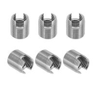 PATIKIL Insert Fileté Auto-Taraudeurs, 6 Pcs M16 x M20 x 22mm Acier Inoxydable 303 Filetage Adaptateur Réducteur Vis à Fente Inserts de Réparation Écrous Manchon