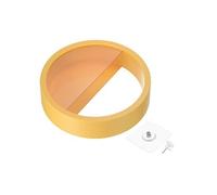 PATIKIL- Jardinière murale ronde en plastique, 1 paquet - 28cm Jaune