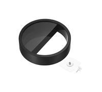 PATIKIL- Jardinière murale ronde en plastique, 1 paquet - 28cm Noir