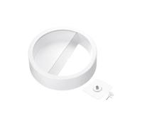 PATIKIL- Jardinière murale ronde en plastique, 1 pièce - 23cm Blanc