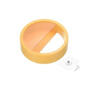 PATIKIL- Jardinière murale ronde en plastique, 1 pièce - 23cm Jaune