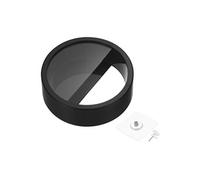 PATIKIL- Jardinière murale ronde en plastique avec déflecteur - 18cm Noir