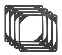 PATIKIL Joint Antivibration en Caoutchouc pour Ventilateur 120mm, 4Pcs Patins Silicone Antichoc pour Ventilateurs 12cm Boitier PC Bureau, Noir