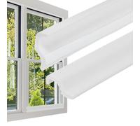 PATIKIL Joint D'Étanchéité de Porte à Rainure de 10 Pieds, Bande D'Étanchéité en Mousse PU Auto-Adhésive en Forme de V pour L'Isolation Acoustique Bas de Porte et Côté, Blanc