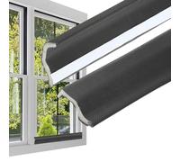 PATIKIL Joint D'Étanchéité de Porte à Rainure de 26 Pieds, Bande D'Étanchéité en Mousse PU Auto-Adhésive en Forme de V pour L'Isolation Phonique de La Porte, Noir