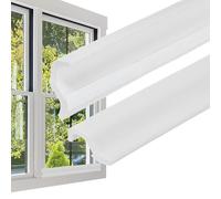 PATIKIL Joint D'Étanchéité de Porte à Rainure de 26 Pieds, Bande D'Étanchéité en Mousse PU Auto-Adhésive en Forme de V pour L'Isolation Phonique de La Porte pour Fenêtre, Blanc