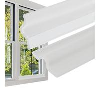 PATIKIL Joint D'Étanchéité de Porte de Fenêtre de 20 Pieds, Bande D'Étanchéité de Porte en Mousse PU Auto-Adhésive en Forme de V pour L'Isolation Acoustique, Blanc
