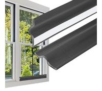 PATIKIL Joint D'Étanchéité de Porte de Fenêtre de 20 Pieds, Bande D'Étanchéité en Mousse PU Auto-Adhésive en Forme de V pour L'Isolation Acoustique, Noir