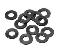 PATIKIL Joint Plat En Caoutchouc M10, Lot De 12, Diamètre Intérieur 10mm, Diamètre Extérieur 20mm, Épaisseur 3mm, Rondelle D'étanchéité Pour Robinet, Tuyau D'eau, Boulon De Fixation, Noir
